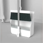 Long Handle Rotating Broom and Dustpan Set with Comb Tooth