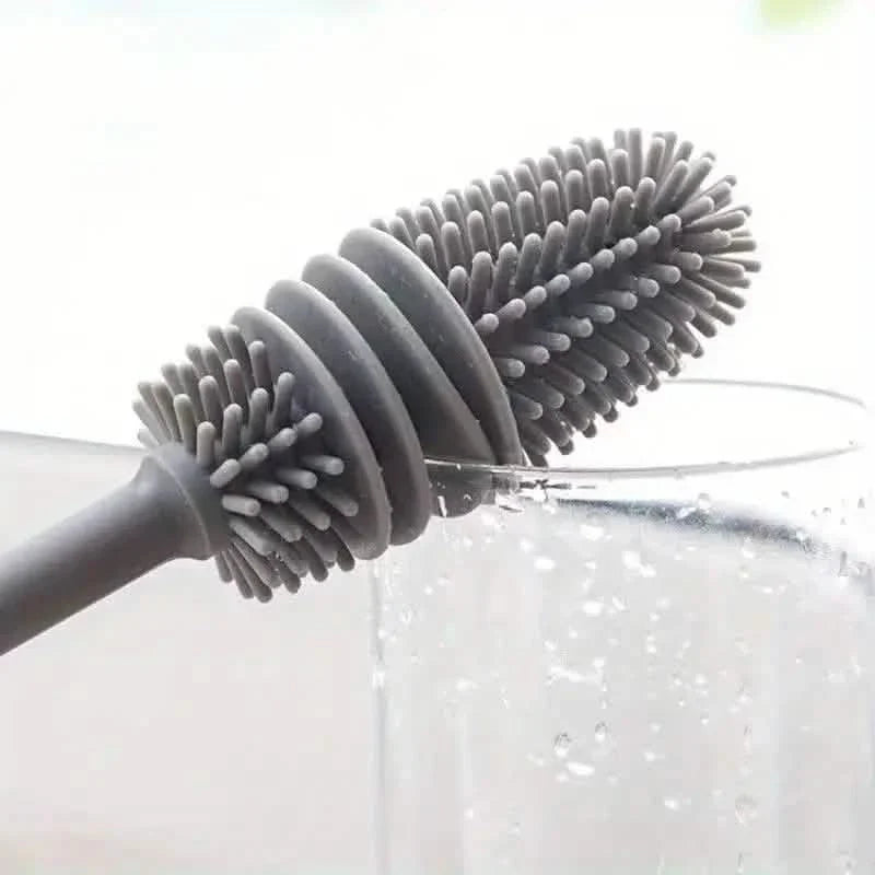 Long-Handle Silicone Cup & Bottle Brush