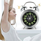 Retro Twin Bell Loud Alarm Clock for Heavy Sleepers