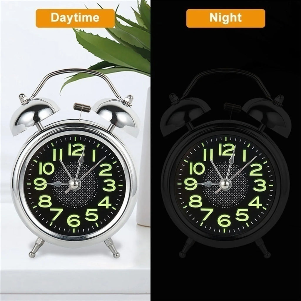 Retro Twin Bell Loud Alarm Clock for Heavy Sleepers