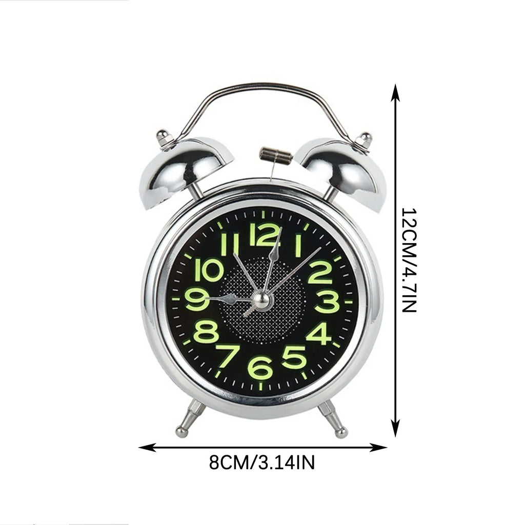 Retro Twin Bell Loud Alarm Clock for Heavy Sleepers