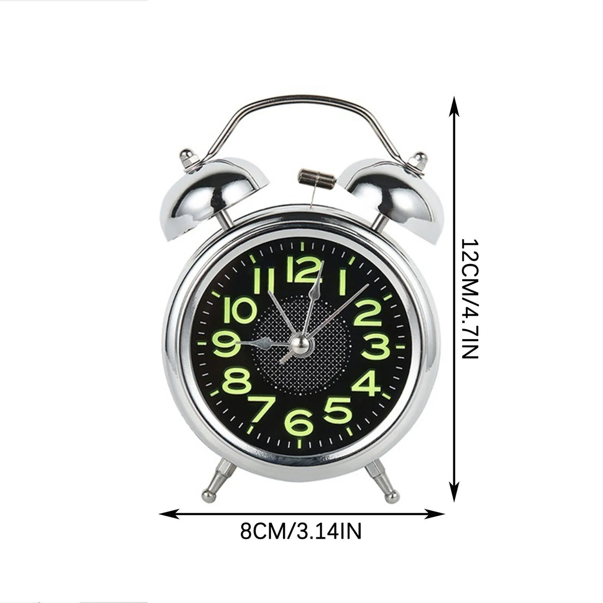 Retro Twin Bell Loud Alarm Clock for Heavy Sleepers