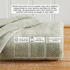 100% Cotton Woven Texture Bath Towel Set - Marbella Collection