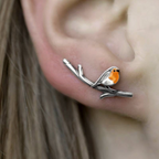 LuckFeather | Handmade Tinted Glass Earrings for Spring