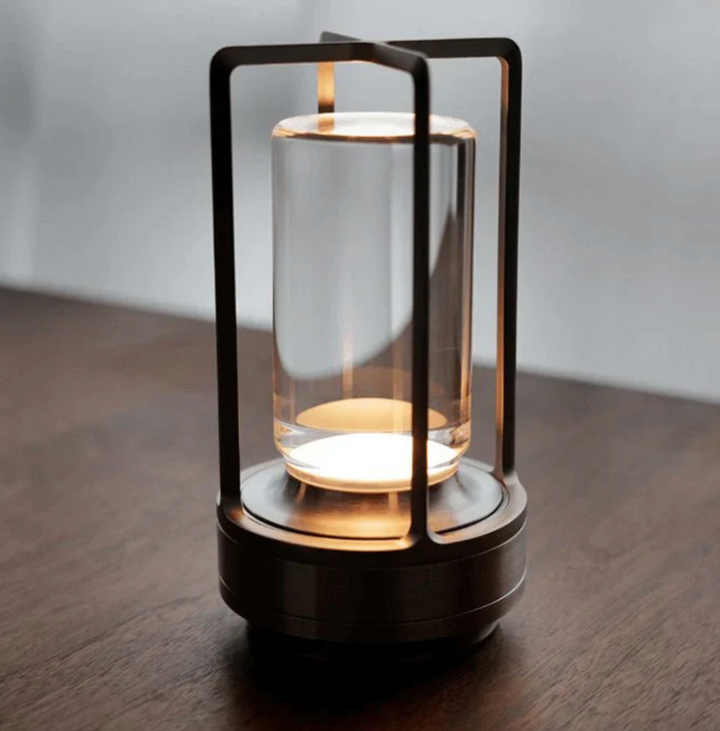 Lumière d'Orée – Wireless design lamp in crystal and metal