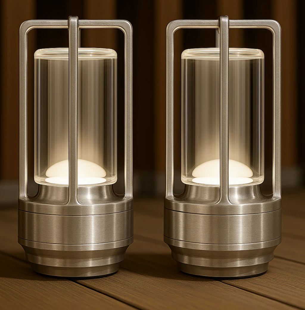 Lumière d'Orée – Wireless design lamp in crystal and metal