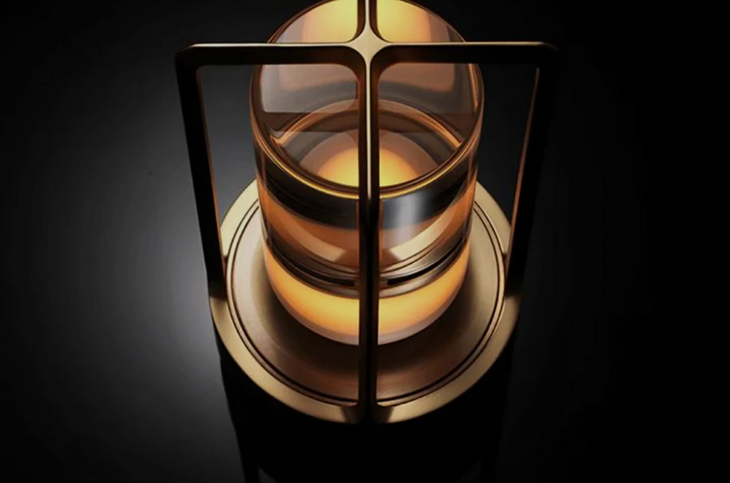 Lumière d'Orée – Wireless design lamp in crystal and metal