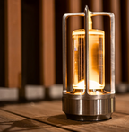Lumière d'Orée – Wireless design lamp in crystal and metal