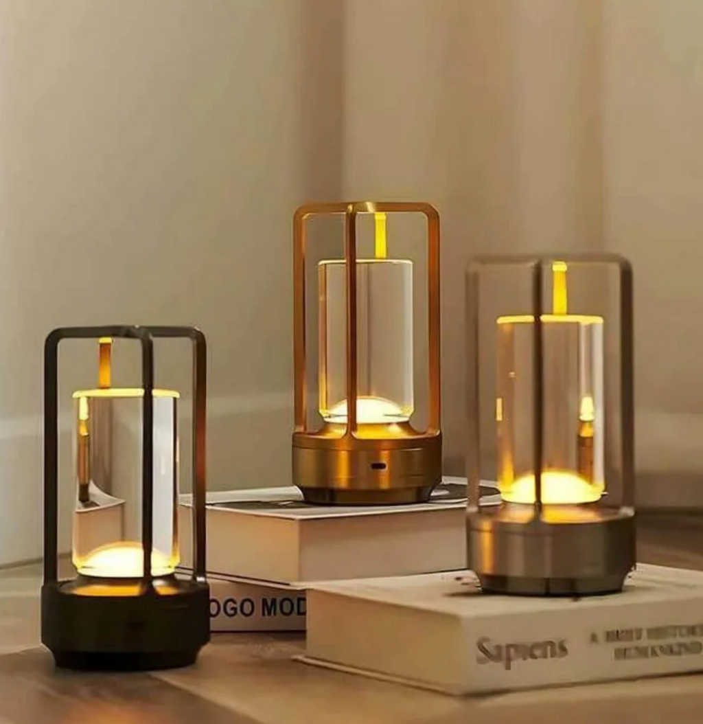Lumière d'Orée – Wireless design lamp in crystal and metal