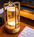Lumière d'Orée – Wireless design lamp in crystal and metal