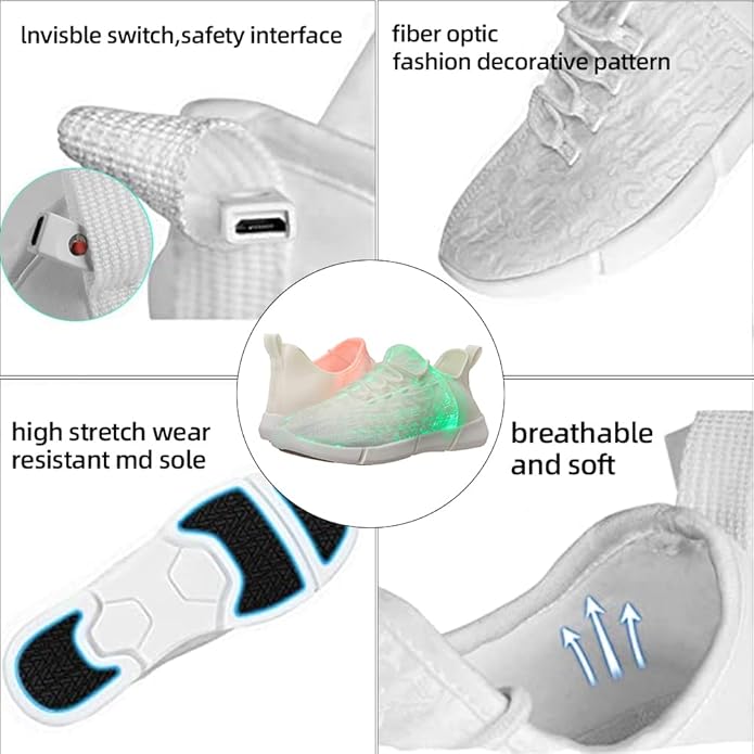 Men's Luminous Fiber Optic Sneakers