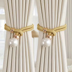 Pearl Accent Curtain Tie Backs | 2 Pc Set