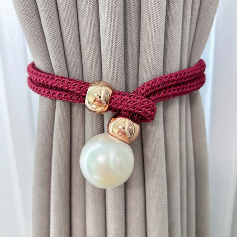 Pearl Accent Curtain Tie Backs | 2 Pc Set