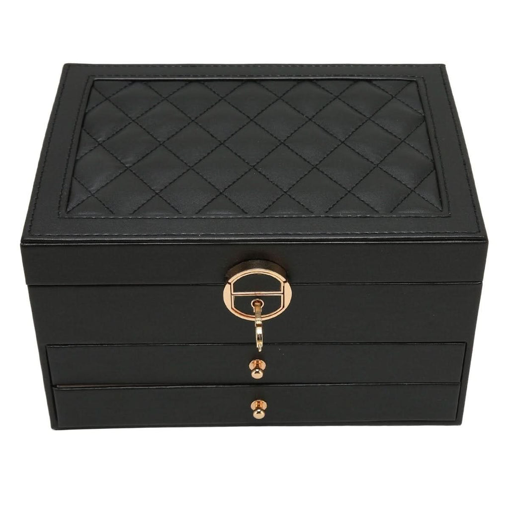 Leather Jewelry Organizer Box for Stylish Storage