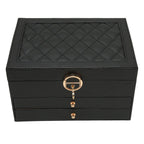 Leather Jewelry Organizer Box for Stylish Storage