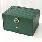 Leather Jewelry Organizer Box for Stylish Storage