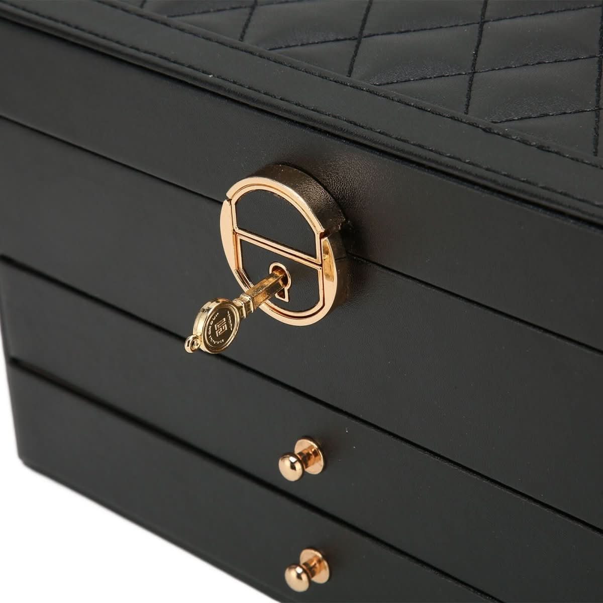 Leather Jewelry Organizer Box for Stylish Storage