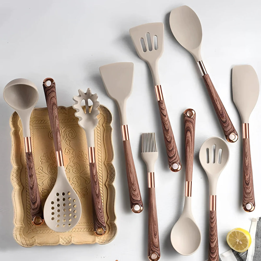 Premium Silicone Kitchen Utensil Set | 10 Pcs