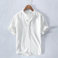 Men's Relaxed Linen Blend Casual Shirt