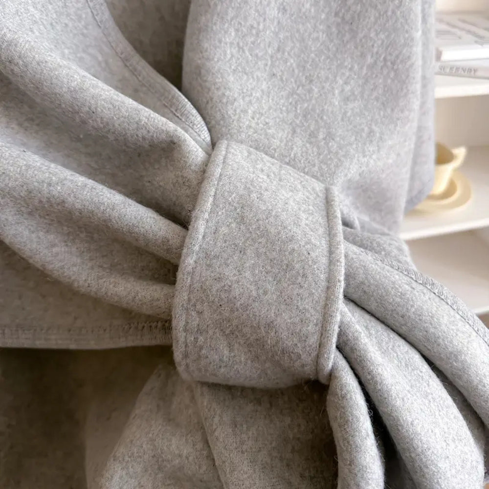Elegant Wrap Shawl Coat - Windproof Outerwear