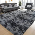 Luxurious Velvet Rectangular Shaggy Plush Carpet Rug