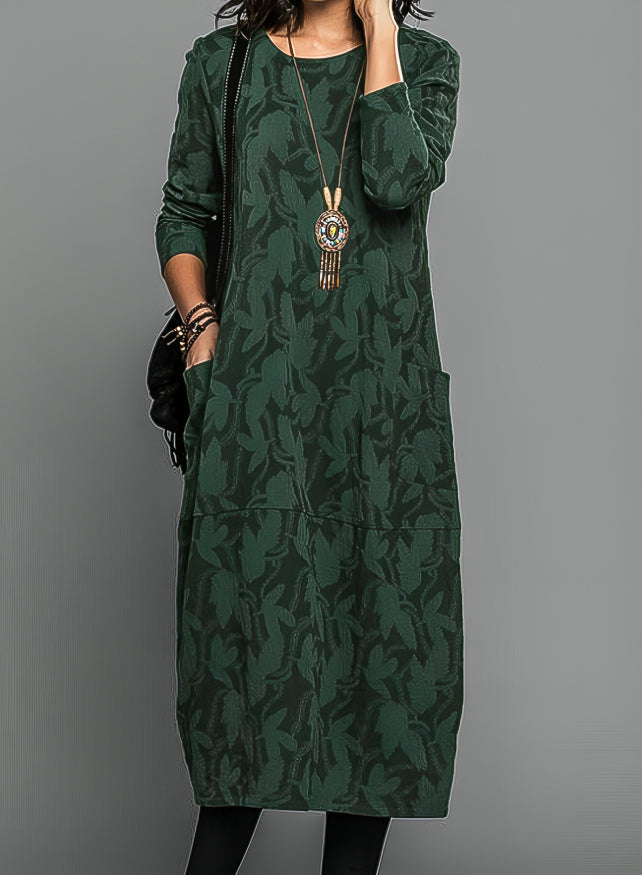 Niki | Women's Relaxed Print Midi Tunic Dress