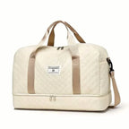 Luxury Large Capacity Duffel Bag – Versatile Shoulder & Crossbody Tote With Dual Side Pockets