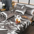 SilkSerenity - Smooth Satin Duvet Cover Set - Luxury Bedding