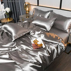 SilkSerenity - Smooth Satin Duvet Cover Set - Luxury Bedding