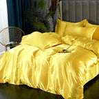 Silk Satin Bedding Set - Opulent Comfort