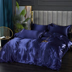 Silk Satin Bedding Set - Opulent Comfort