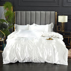 Silk Satin Bedding Set - Opulent Comfort
