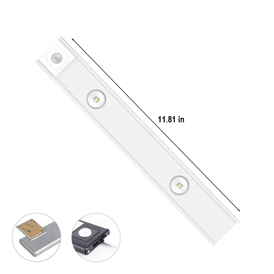 Motion Sensor LED Bar Light - Rechargeable