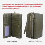 Luxury Women's Leather Clutch Wallet