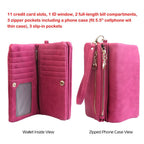 Luxury Women's Leather Clutch Wallet