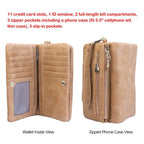 Luxury Women's Leather Clutch Wallet