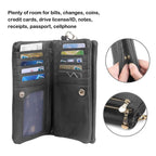 Luxury Women's Leather Clutch Wallet