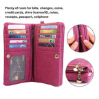 Luxury Women's Leather Clutch Wallet