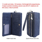 Luxury Women's Leather Clutch Wallet