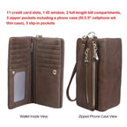 Luxury Women's Leather Clutch Wallet