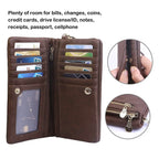 Luxury Women's Leather Clutch Wallet
