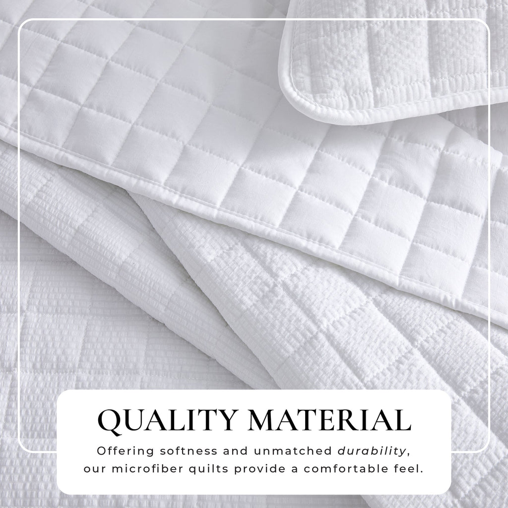 Box-Stitched Seersucker Quilt Set - Seersucker Collection