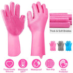 Magic Silicone Brush Dishwashing Gloves