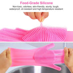 Magic Silicone Brush Dishwashing Gloves