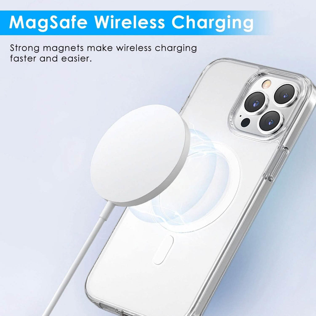 Magnetic Clear Phone Case Shockproof  Transparent Phone Cover