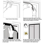 Magnetic Screen Door Hands-free Fly Mesh Door Curtain
