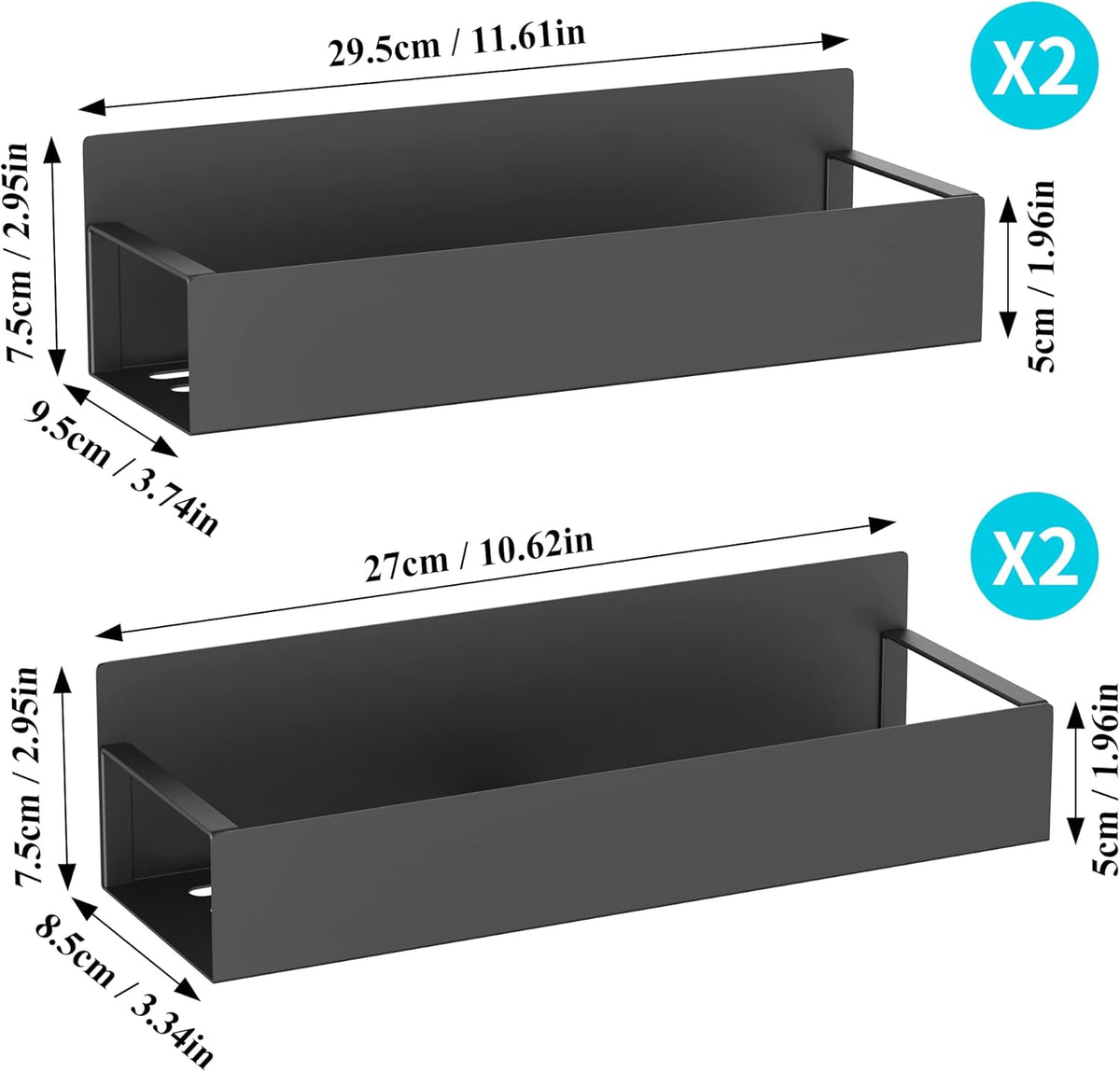Magnetic Shelving Unit Set of 4