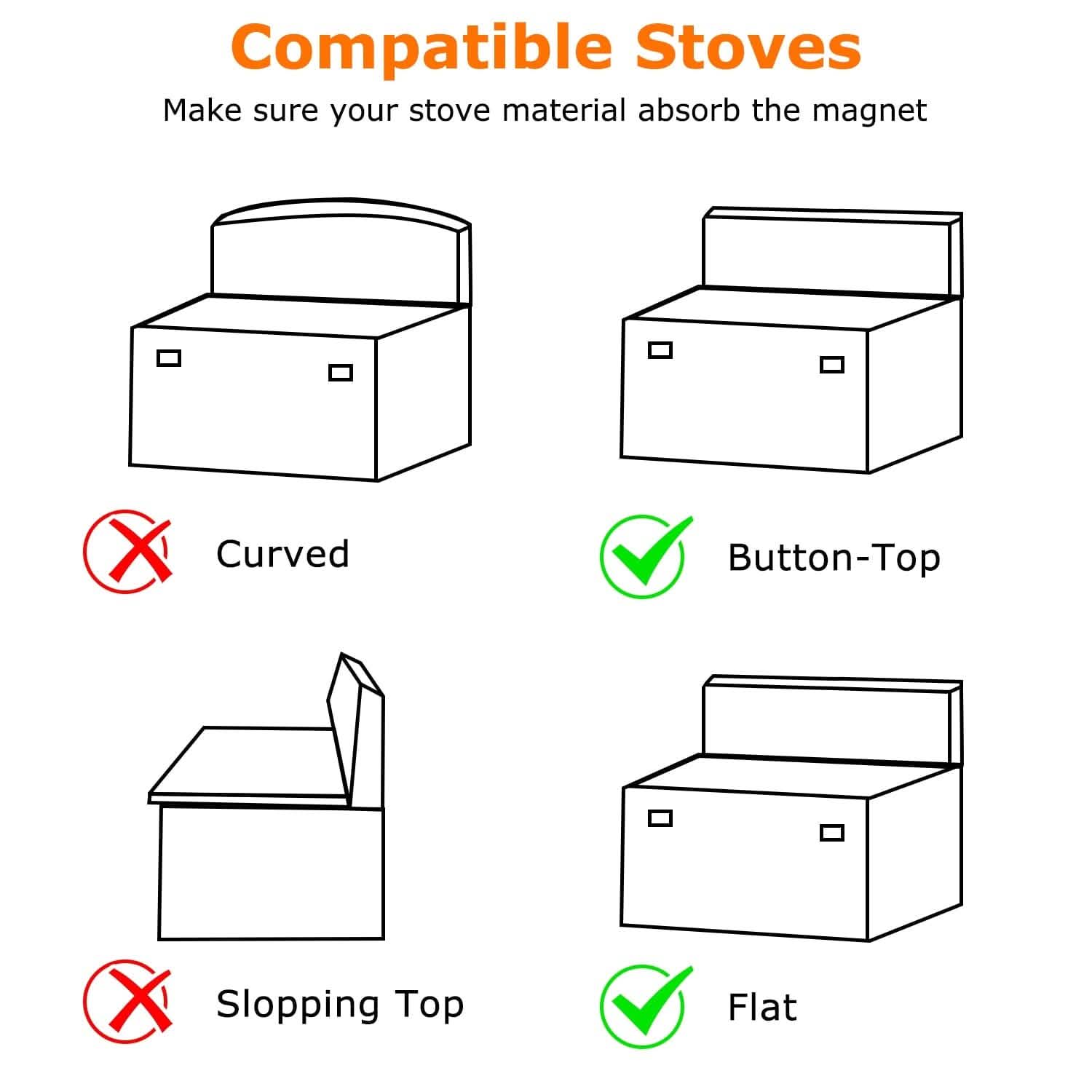 Magnetic Stove Top Shelf Silicone Non-Slip Organizer