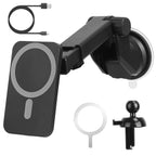 Magnetic Wireless Charger MagSafe Car Phone Mount Air Vent Holder