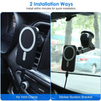 Magnetic Wireless Charger MagSafe Car Phone Mount Air Vent Holder